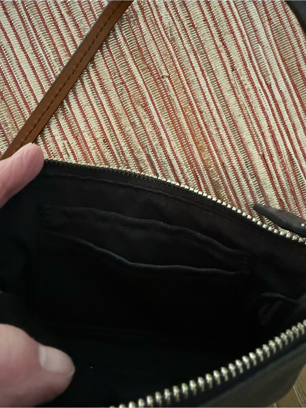 COACH Black Snoopy Kiss Wristlet with Strap, new without tags - Picture 3 of 5